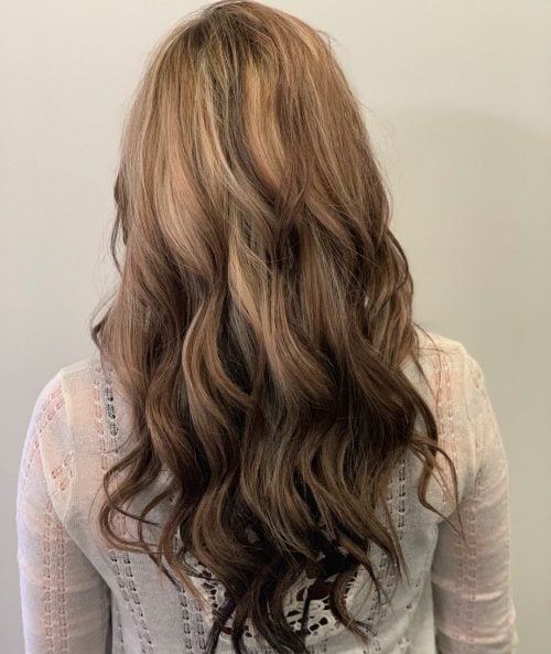 Reverse Blonde to Brown Ombre with Highlights and Lowlights