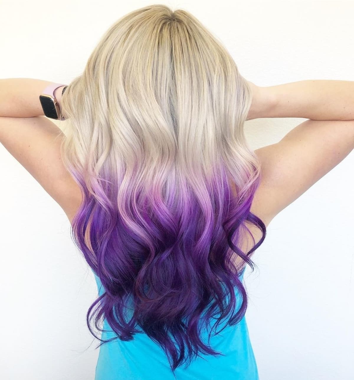Light Metallic Purple Hair