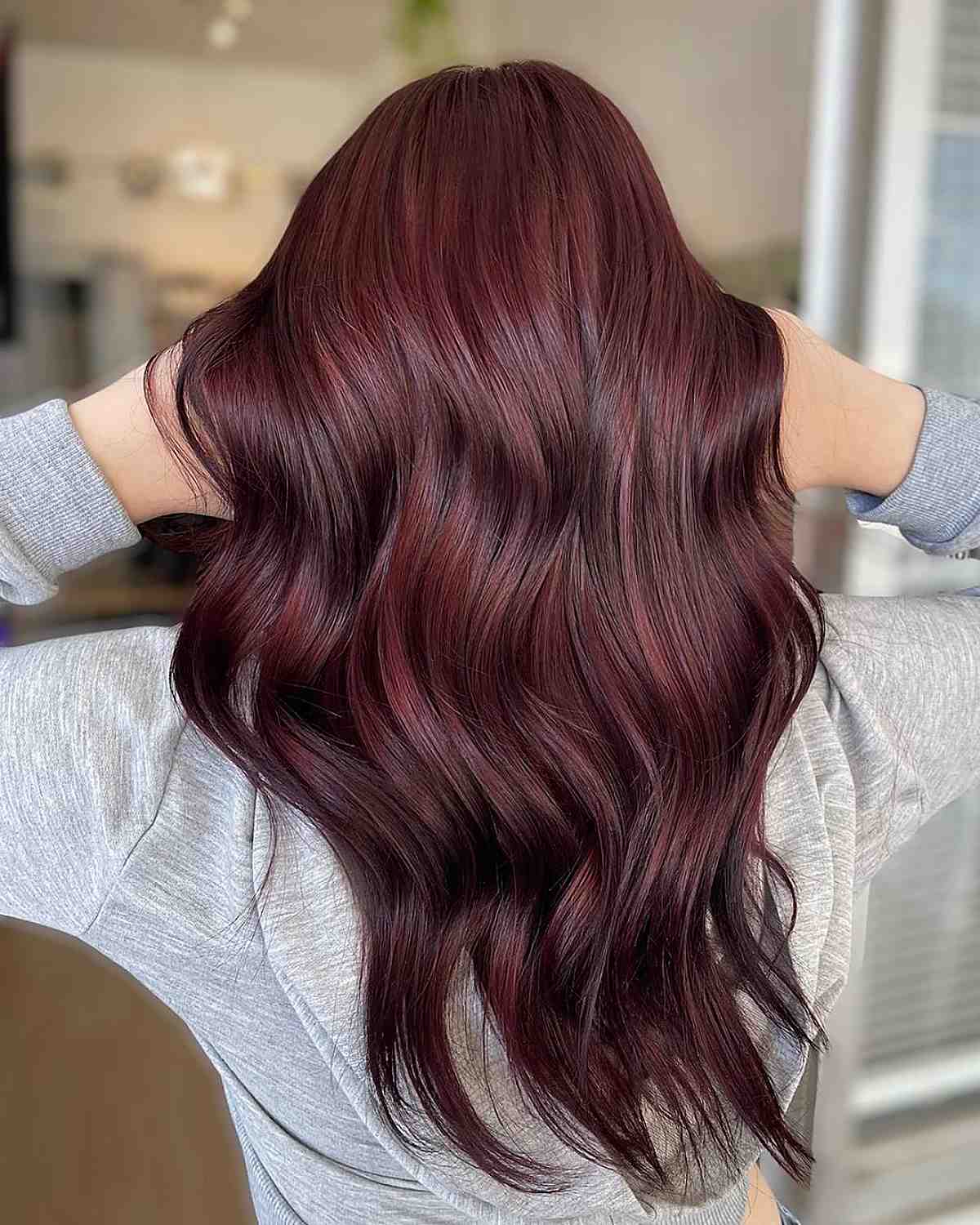 rich dark red hair color