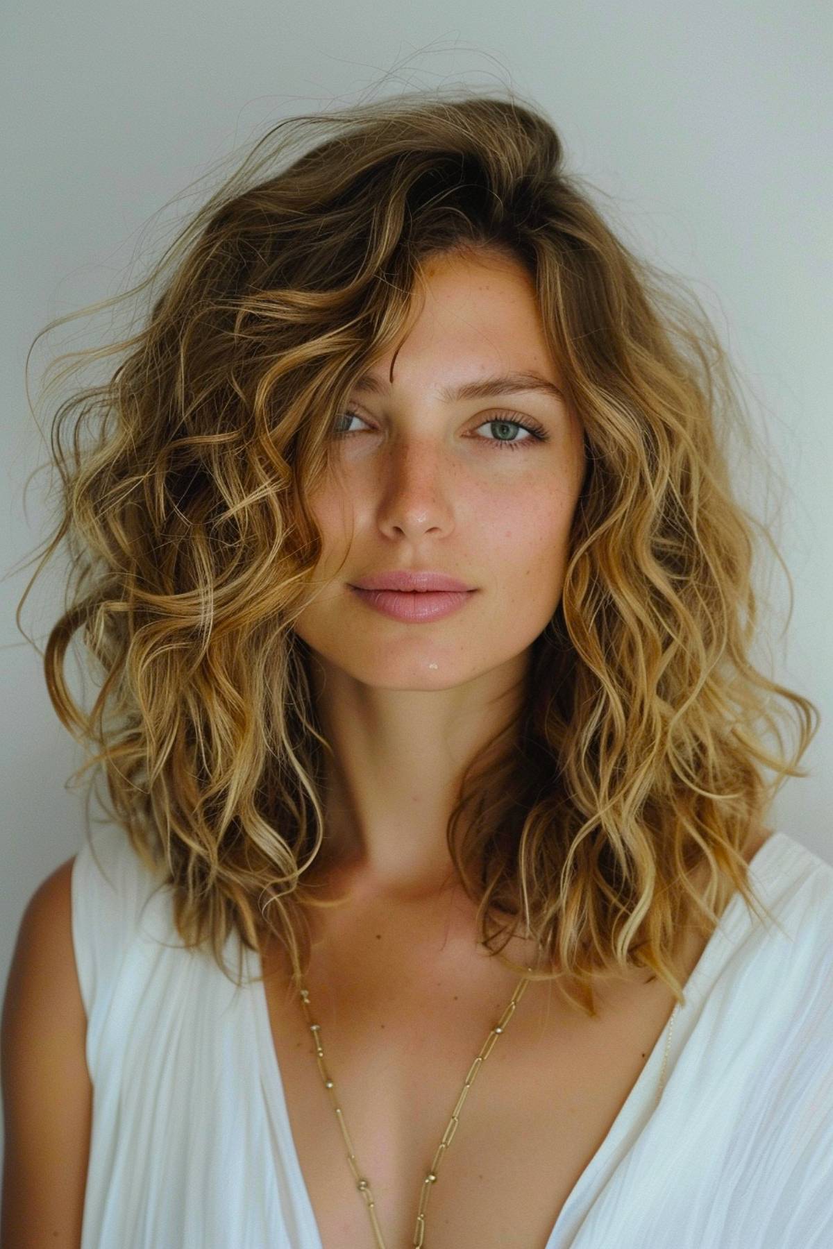 Soft rippleflow cut with layered loose curls