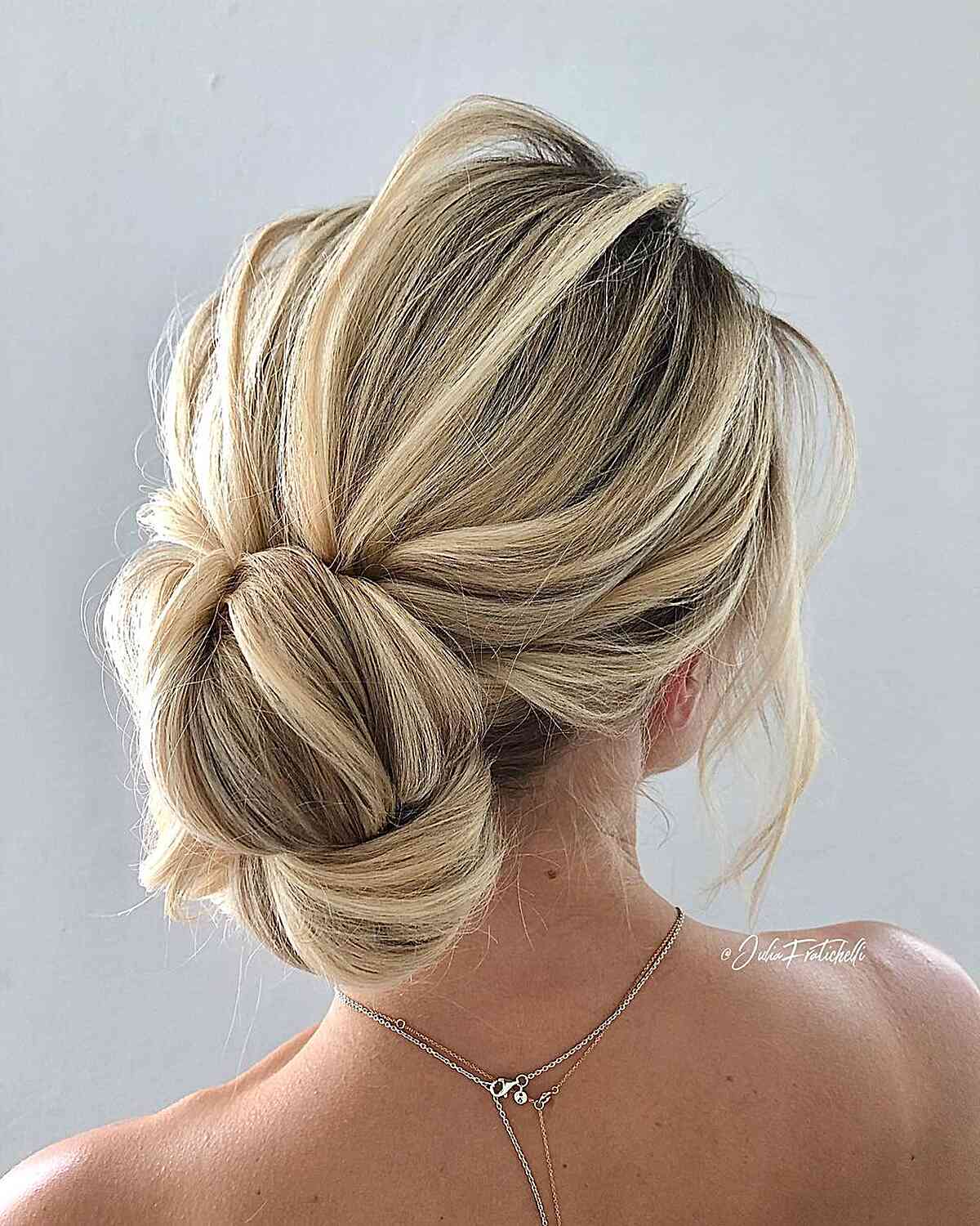 Romantic & Tousled Updo Hairstyle for Long Hair