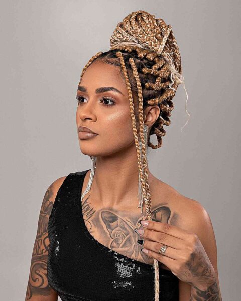 24 Hottest Blonde Box Braids For 2024