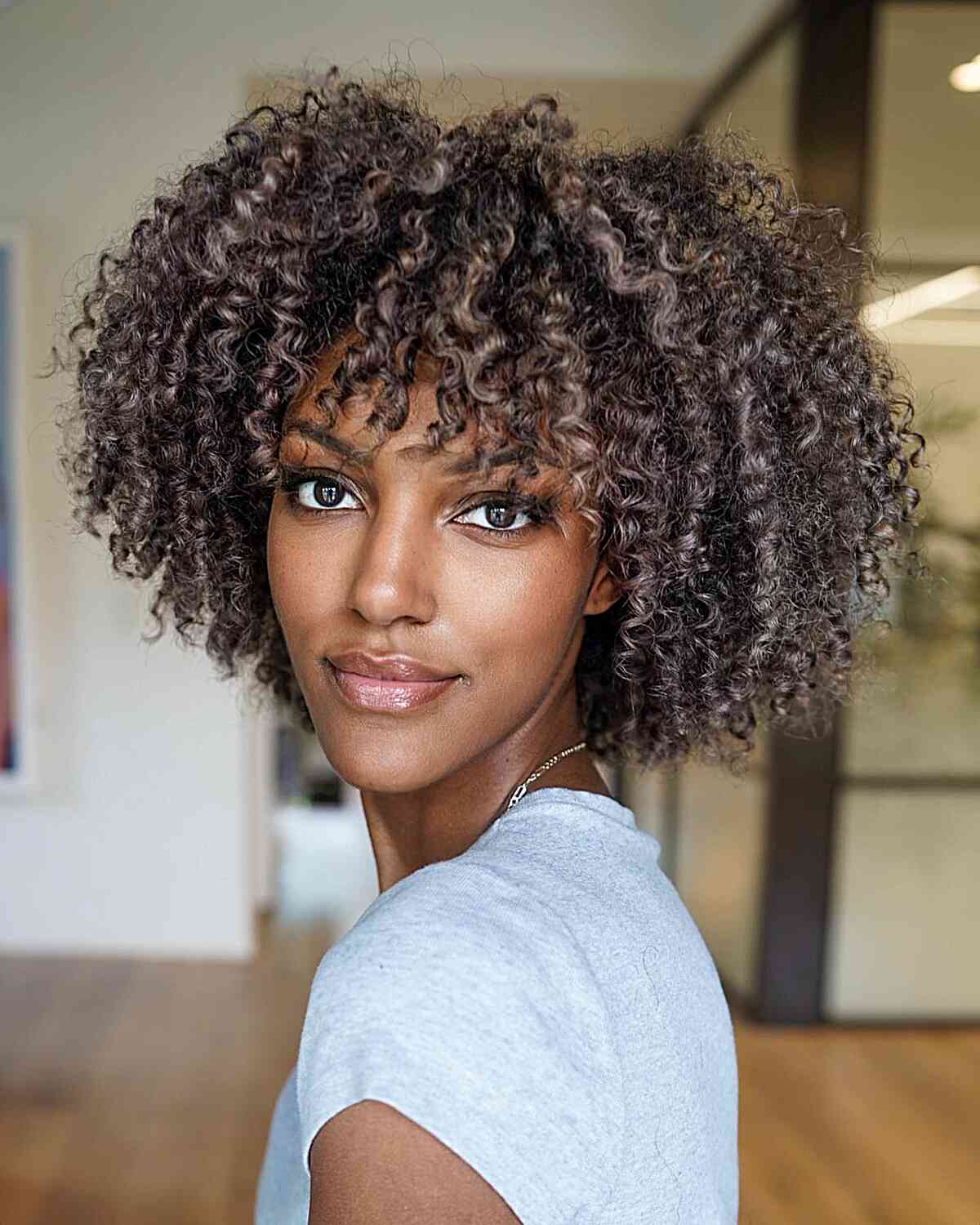 Rose Beige Ringlets for African-American Women with short hair