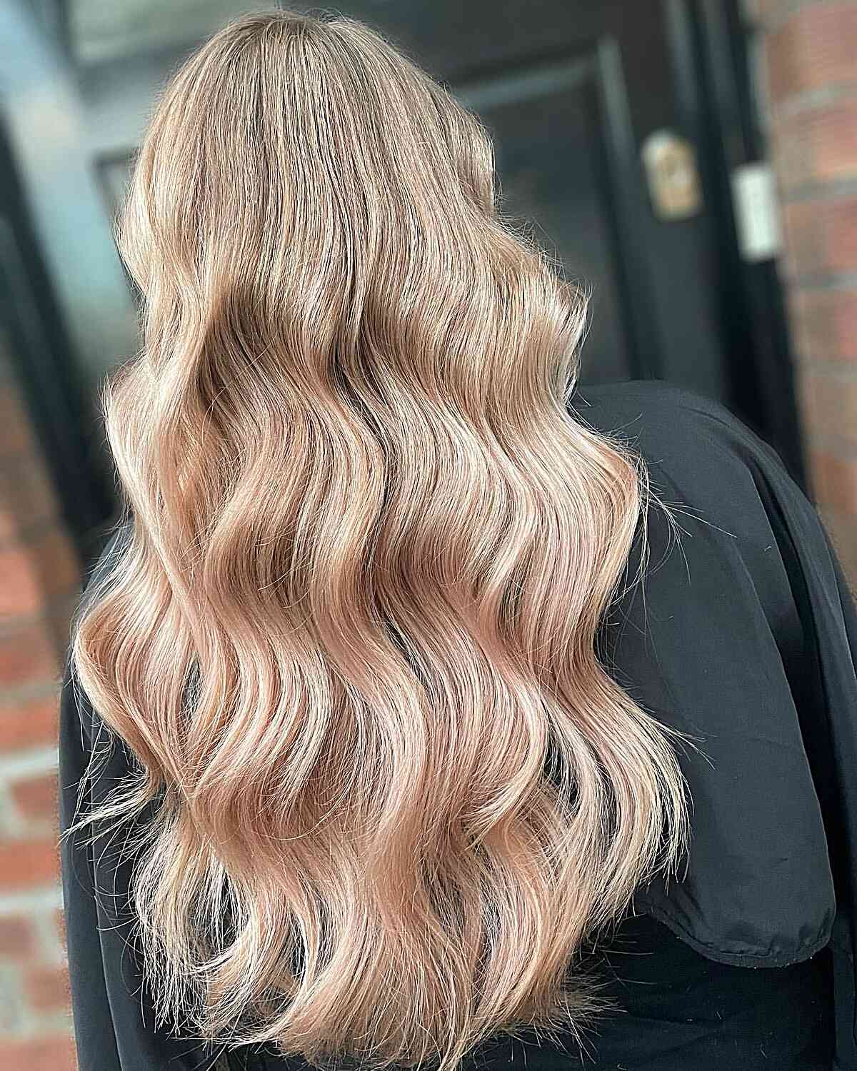 Rose Gold Blended with Balayage and Foilayage