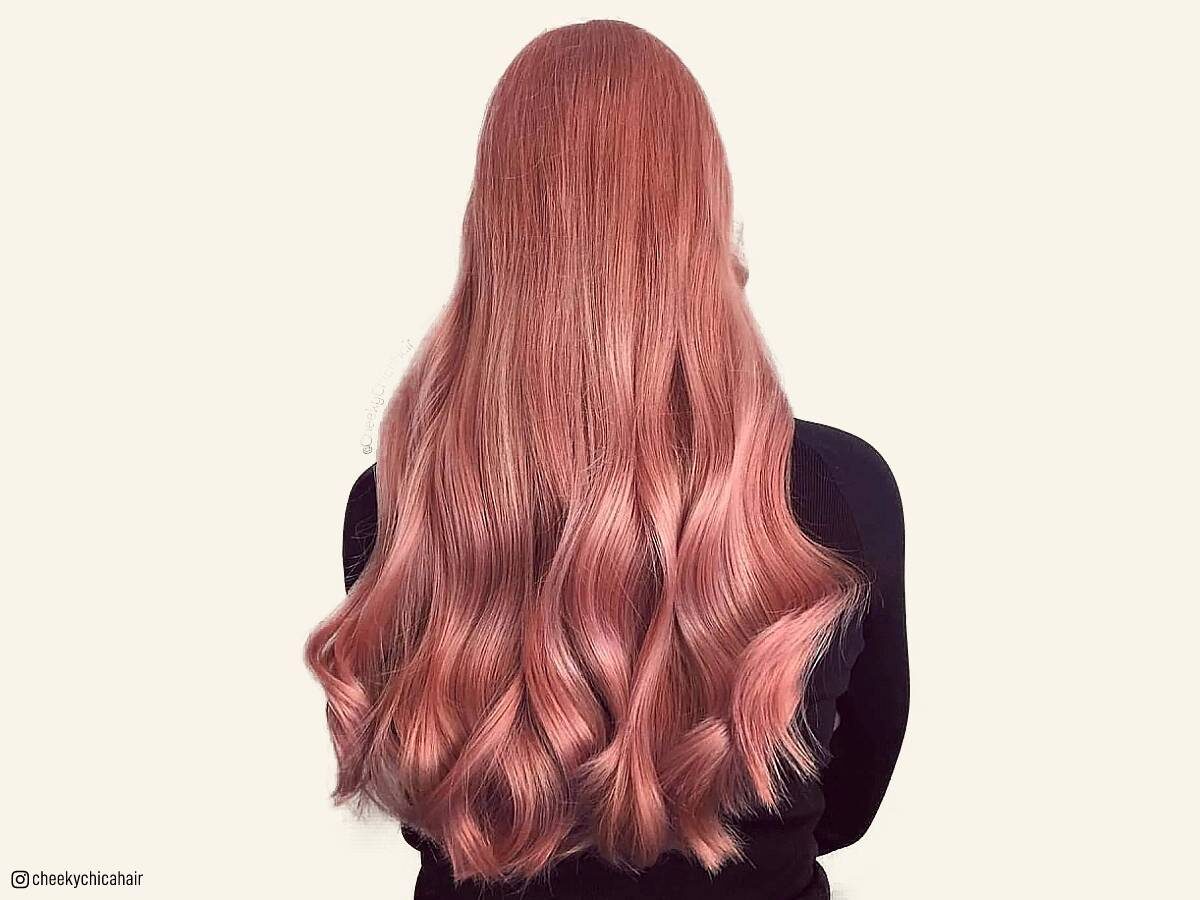 Rose gold hair colors