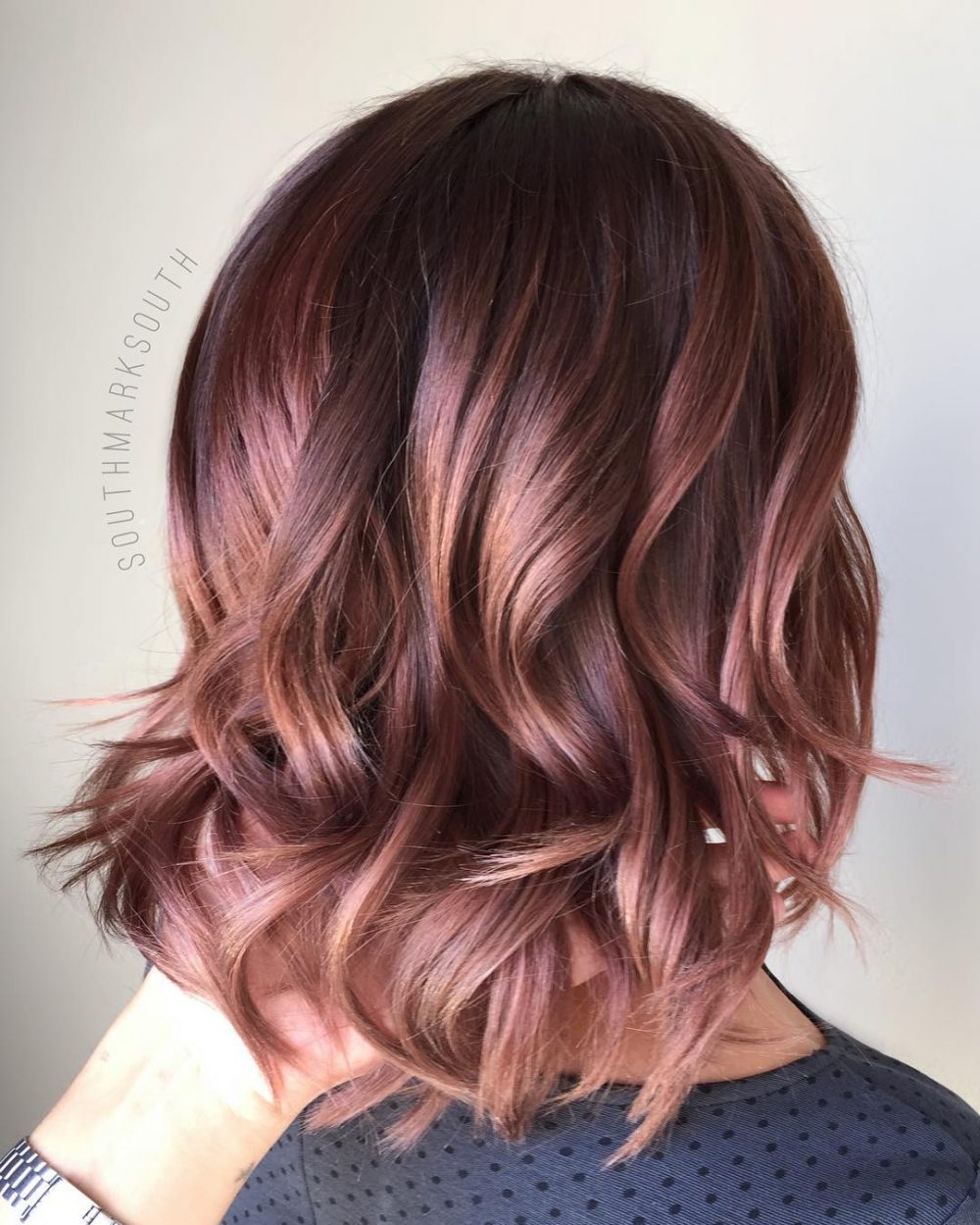 Rose Gold color Ombre