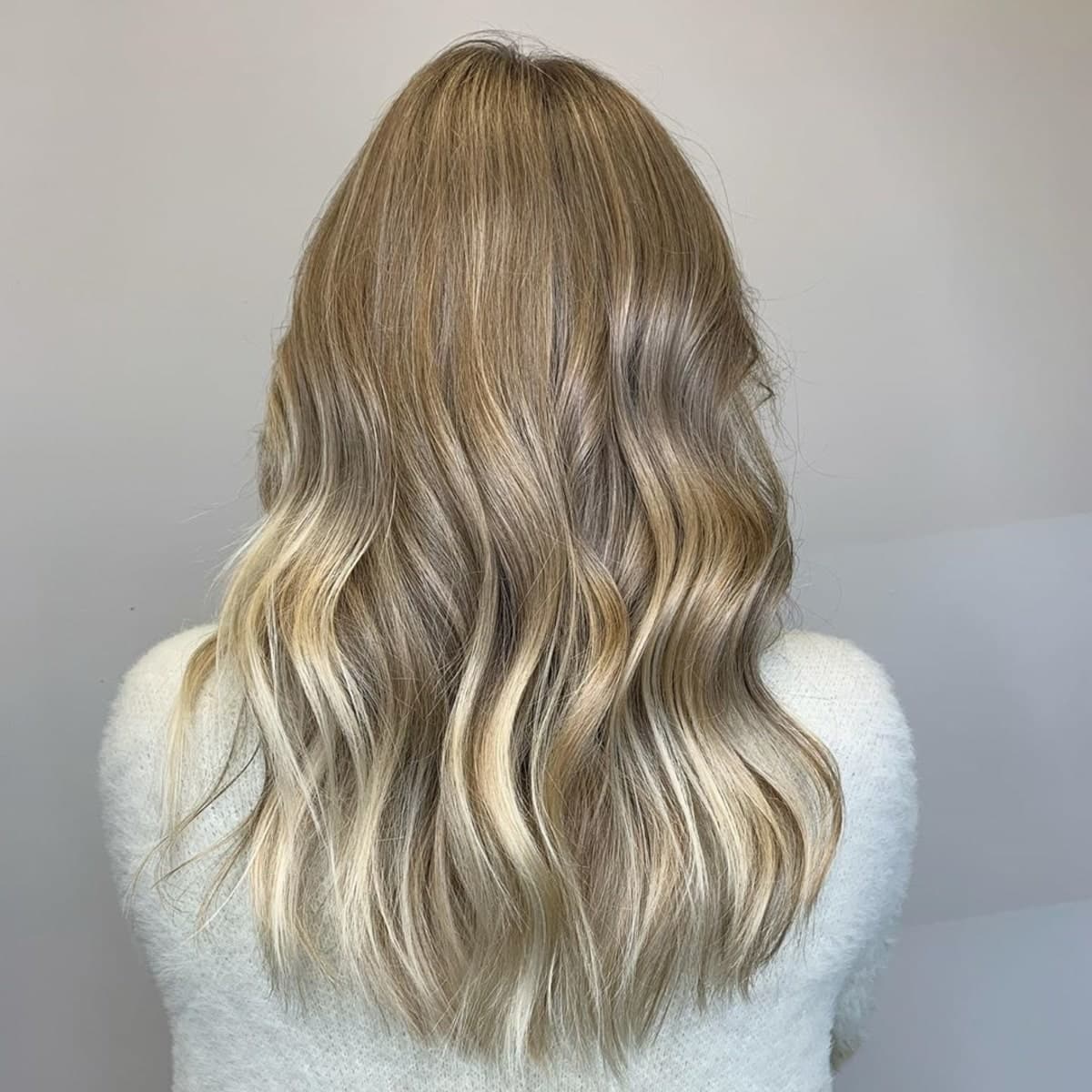 Sandy Brown to Cool Blonde Ombre