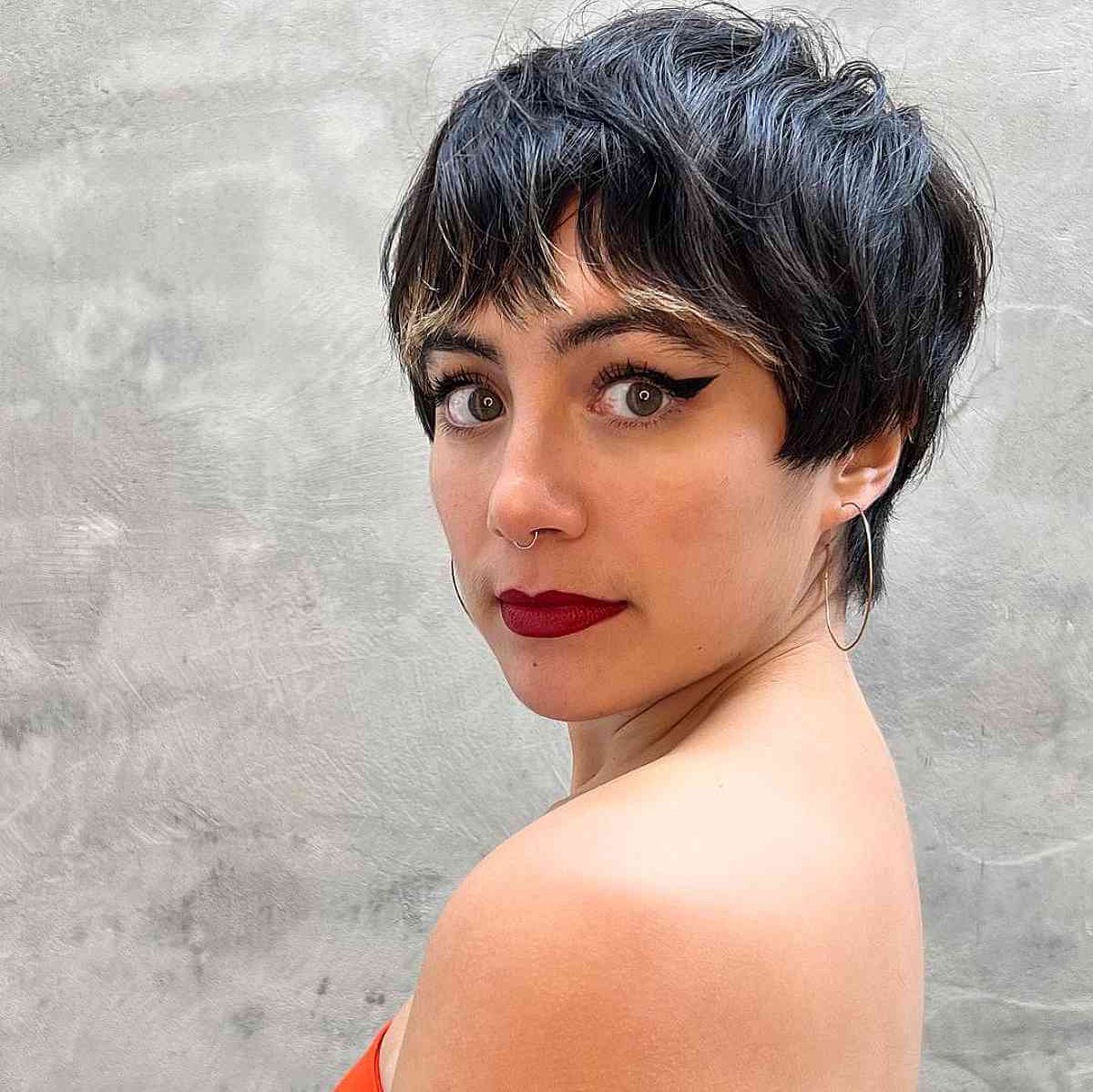 Sassy Pixie Bowl Cut with Bangs
