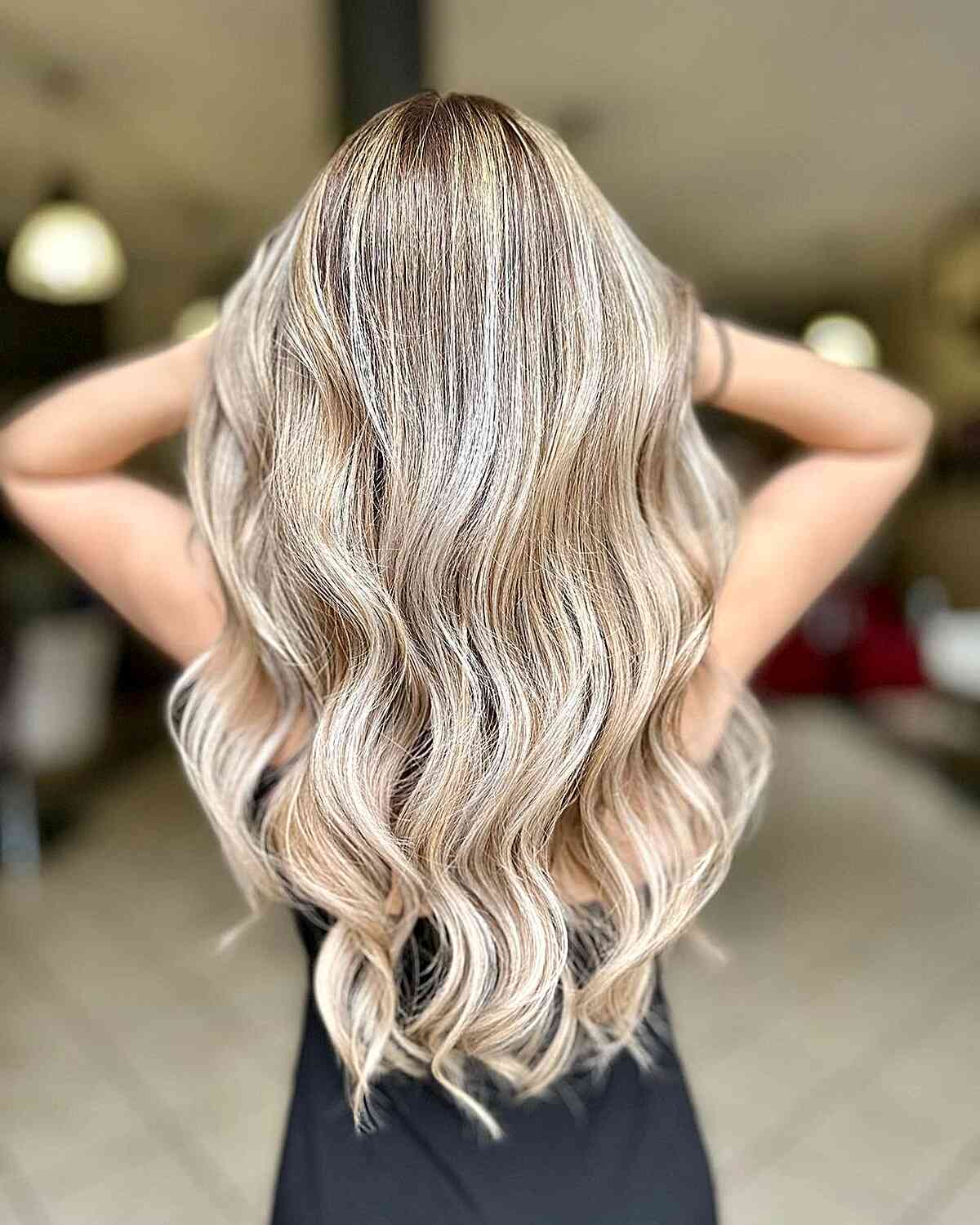 Sexy Barbie Blonde Balayage for long hair