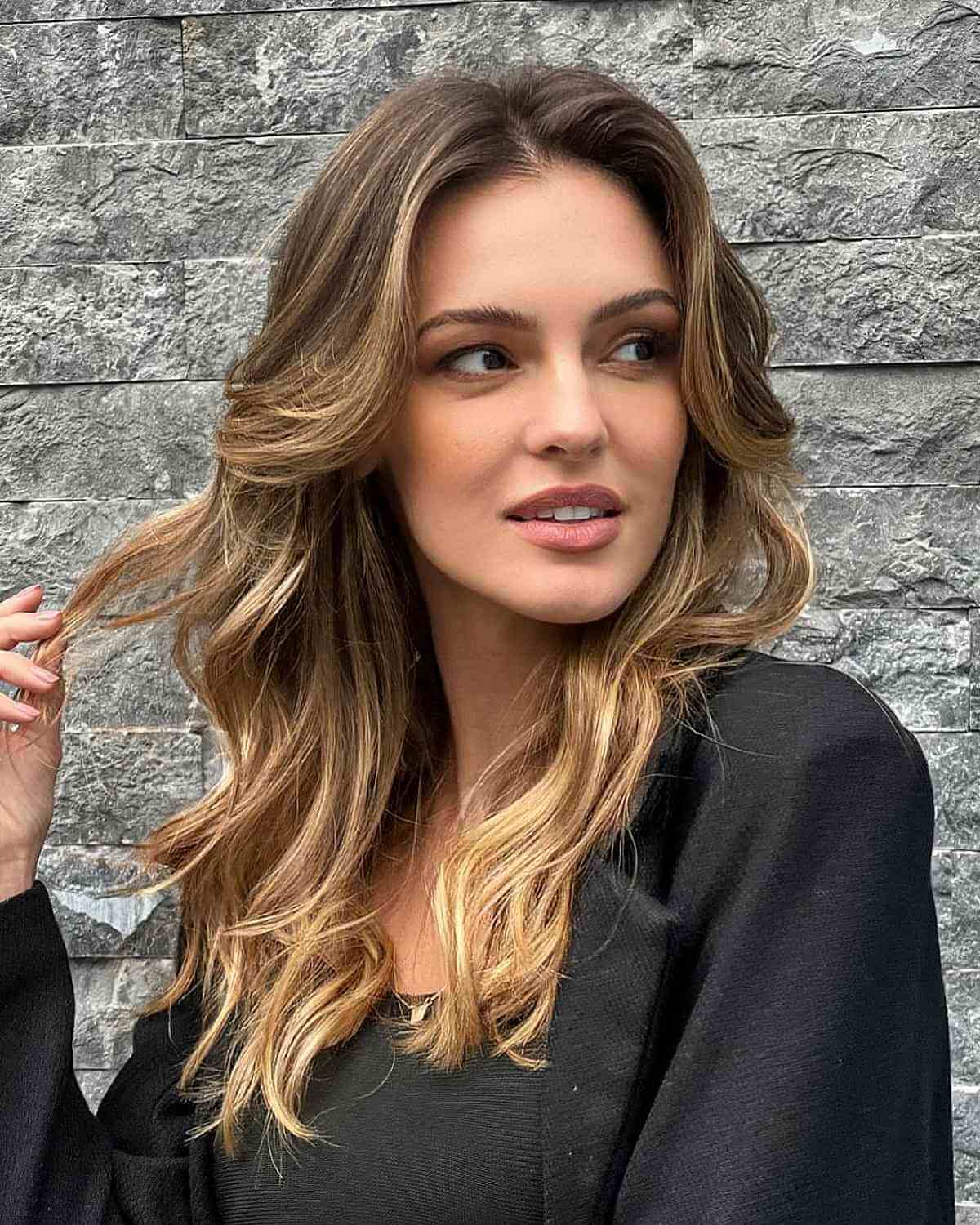 Sexy Blonde Balayage Front Layers for Long Hair