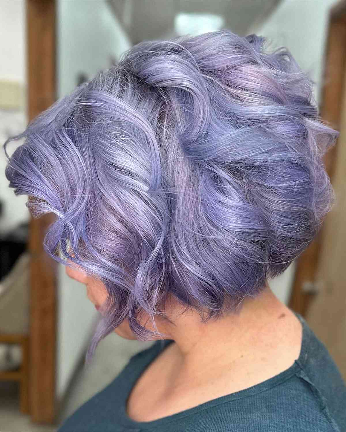 Shade of Light Purple Periwinkle Hair Color