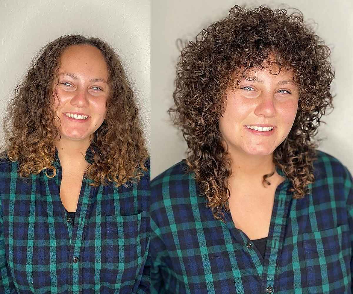 Shag Cut for Naturally Curly Hair