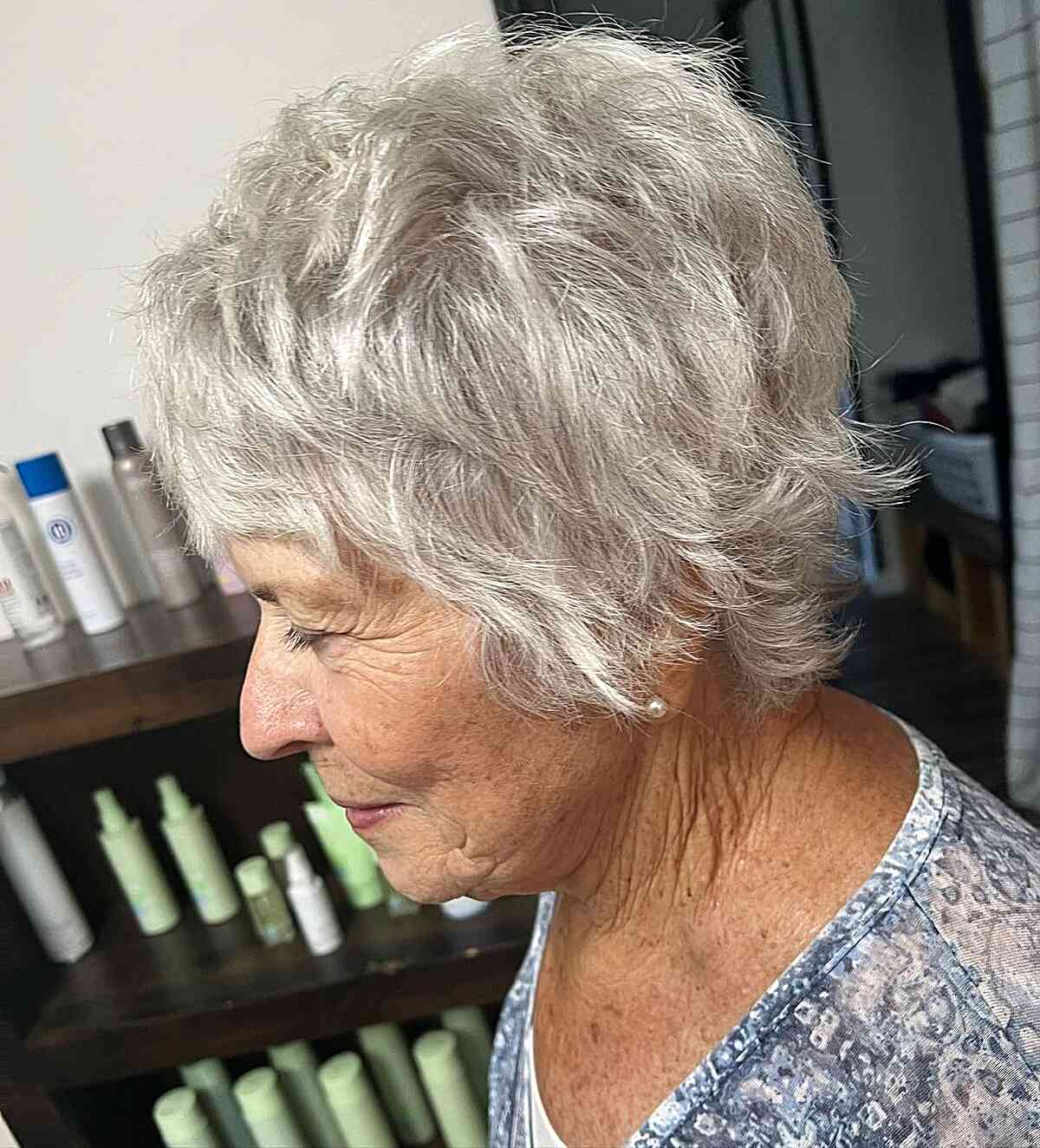Shagged Pixie Cut for Thick-Haired Women Over 60