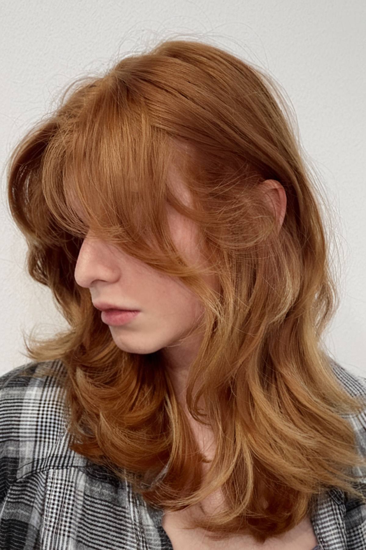 Shaggy butterfly haircut with tousled layers