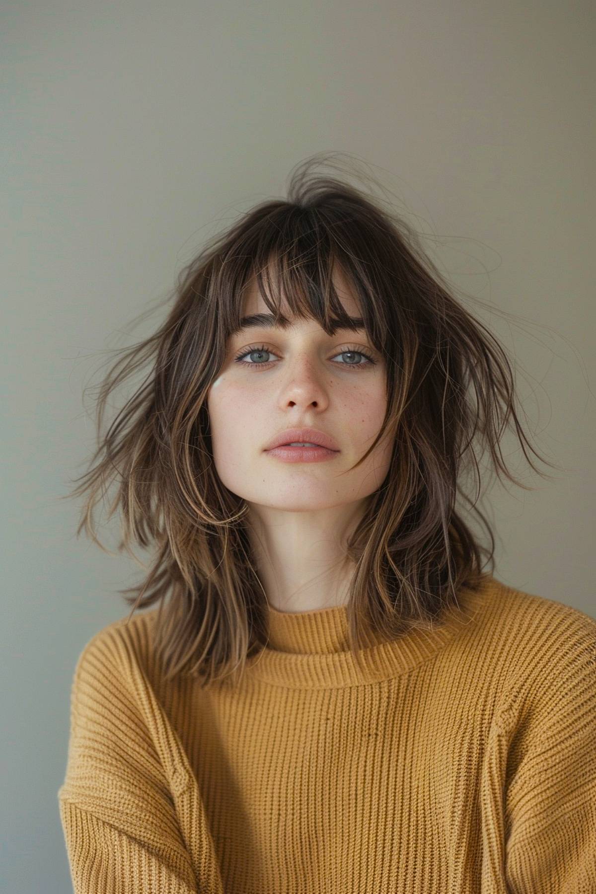 Shaggy cloudcut lob for fine hair with airy layers