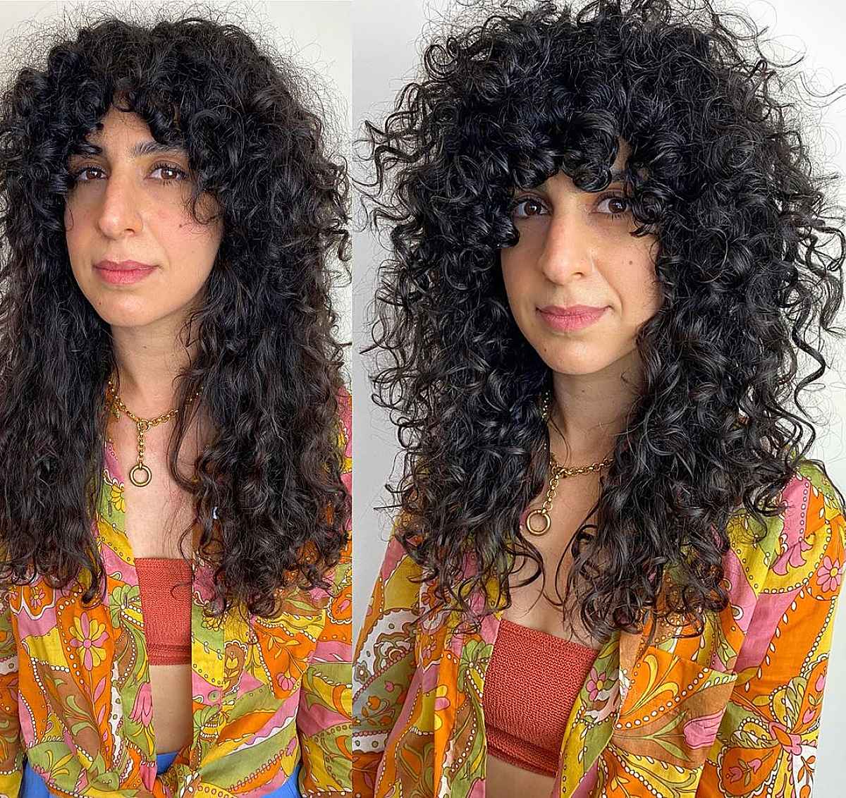 Shaggy Hairstyle for Curly Hair