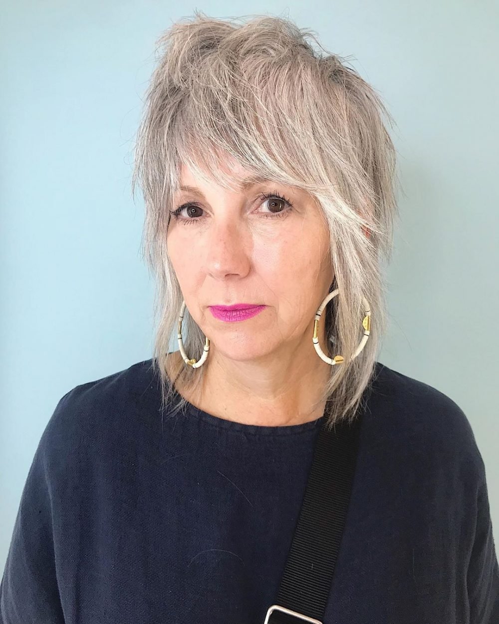28 Modern Shaggy Hairstyles for Women Over 50 with Fine Hair