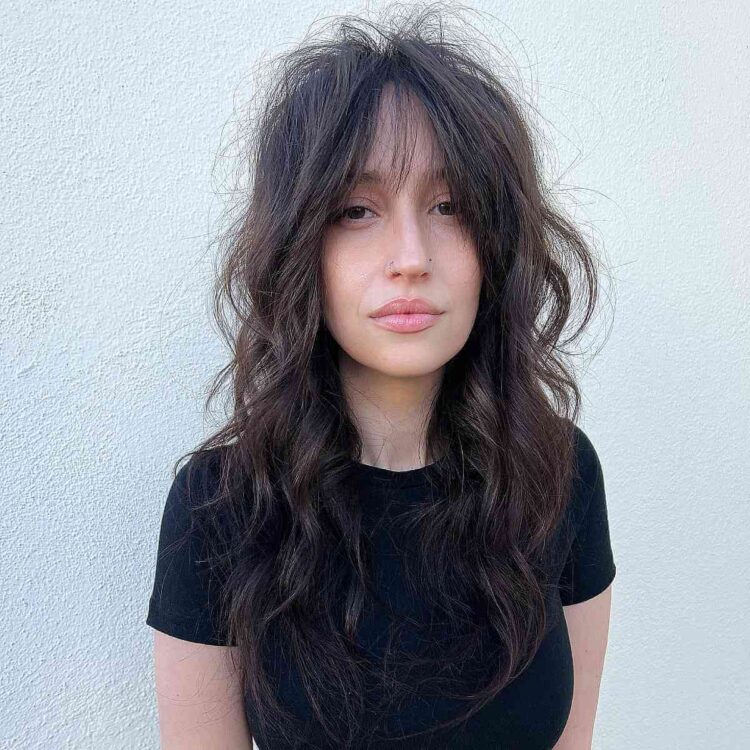 53 Coolest Long Shags with Bangs for a Trendy, New Look