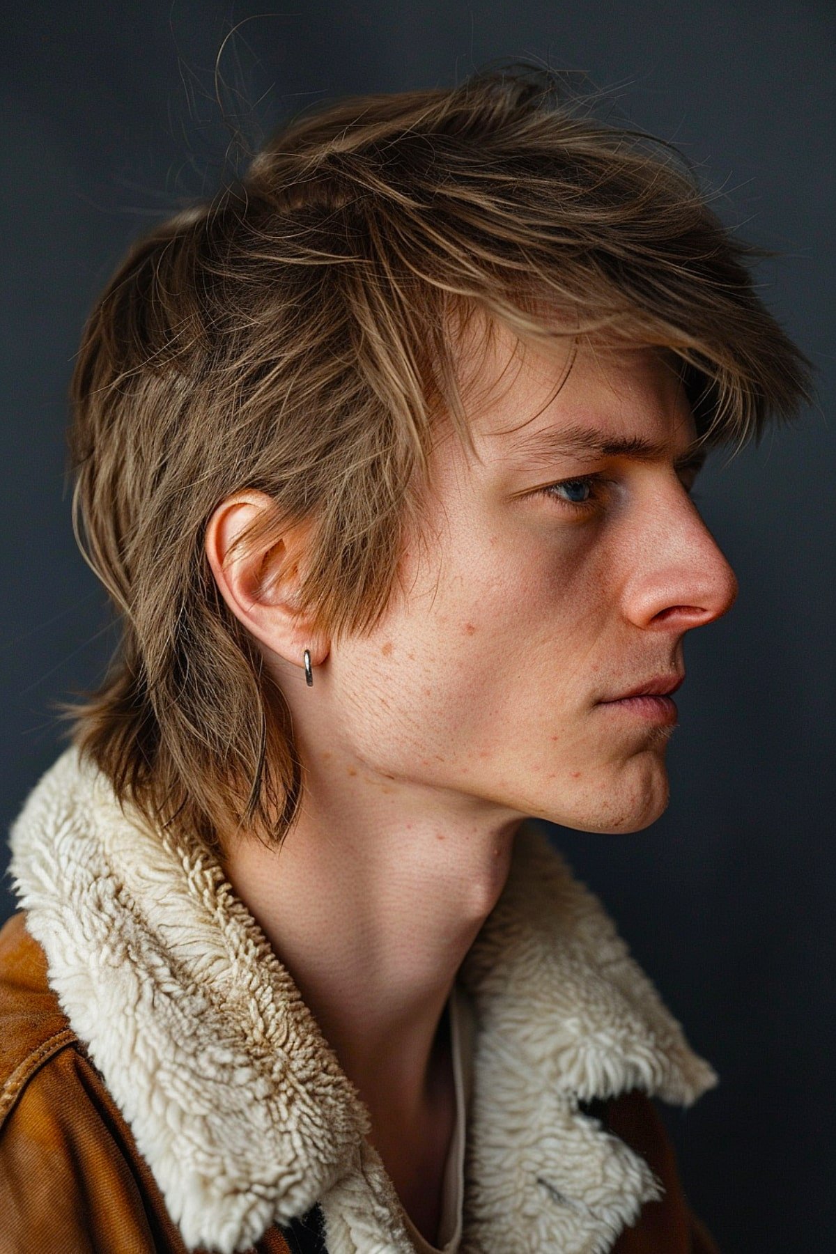 Shaggy mullet style for men hairstyle