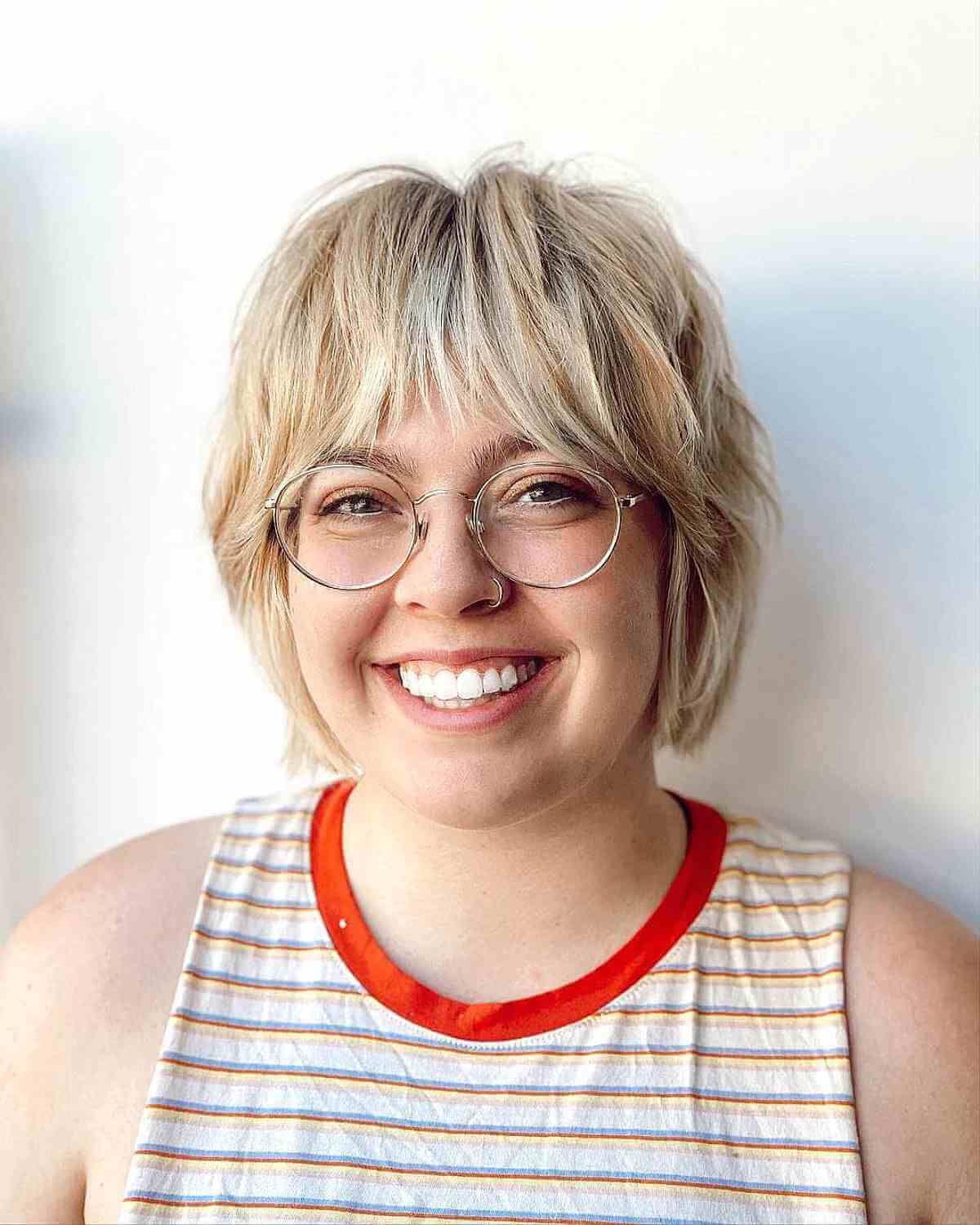 Shaggy Pixie Bob for Women with Glasses and Round Faces