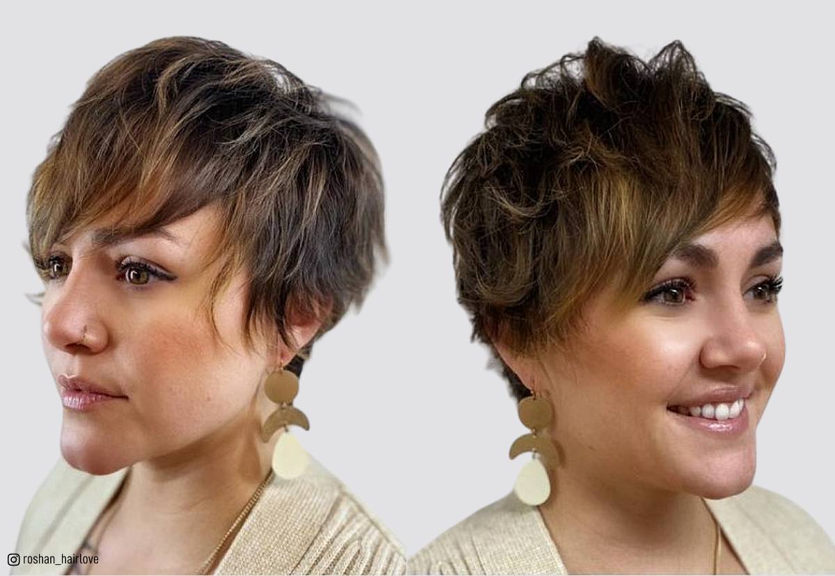 For pixie face cut square Short Haircuts