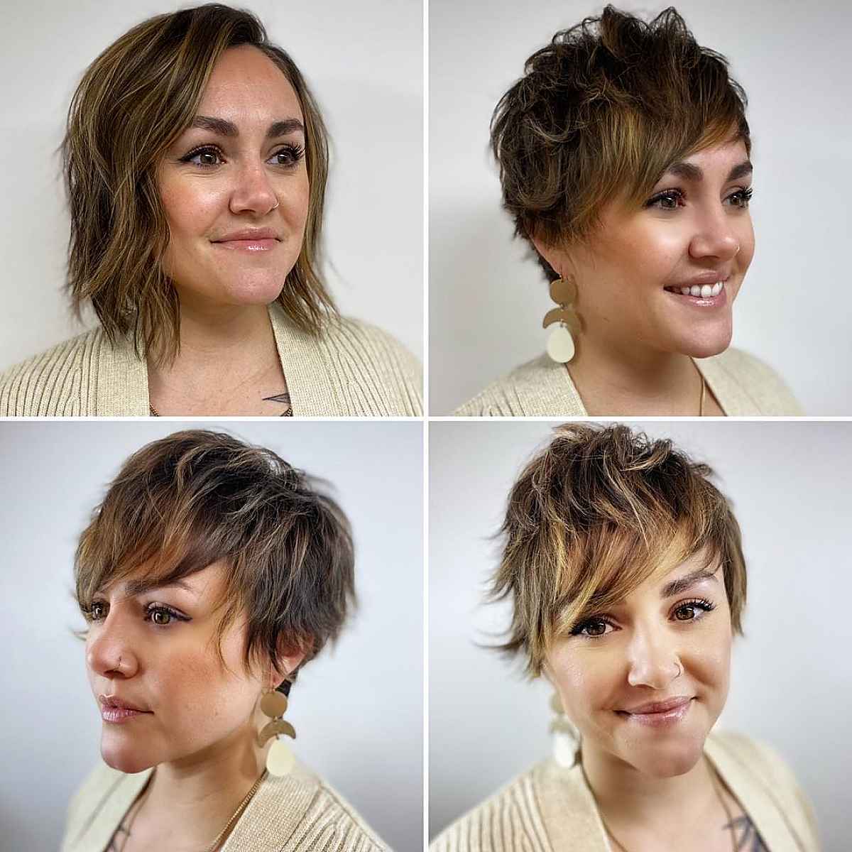 Shaggy Pixie with Side-Swept Bangs