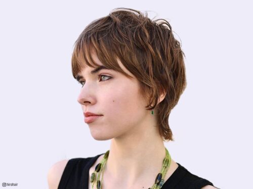 Shaggy pixie mullets for women