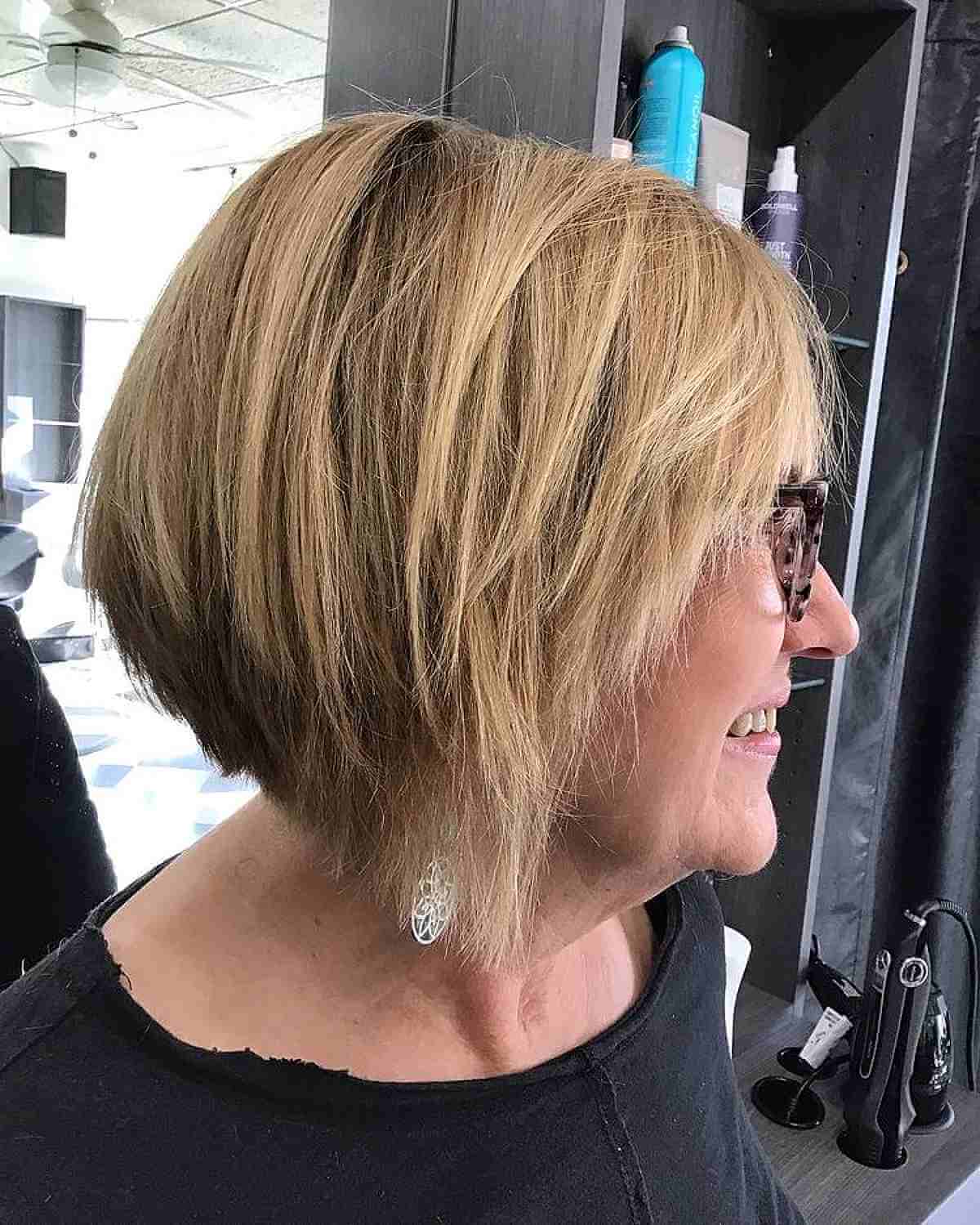 Wispy, Shaggy and Textured Inverted Bob