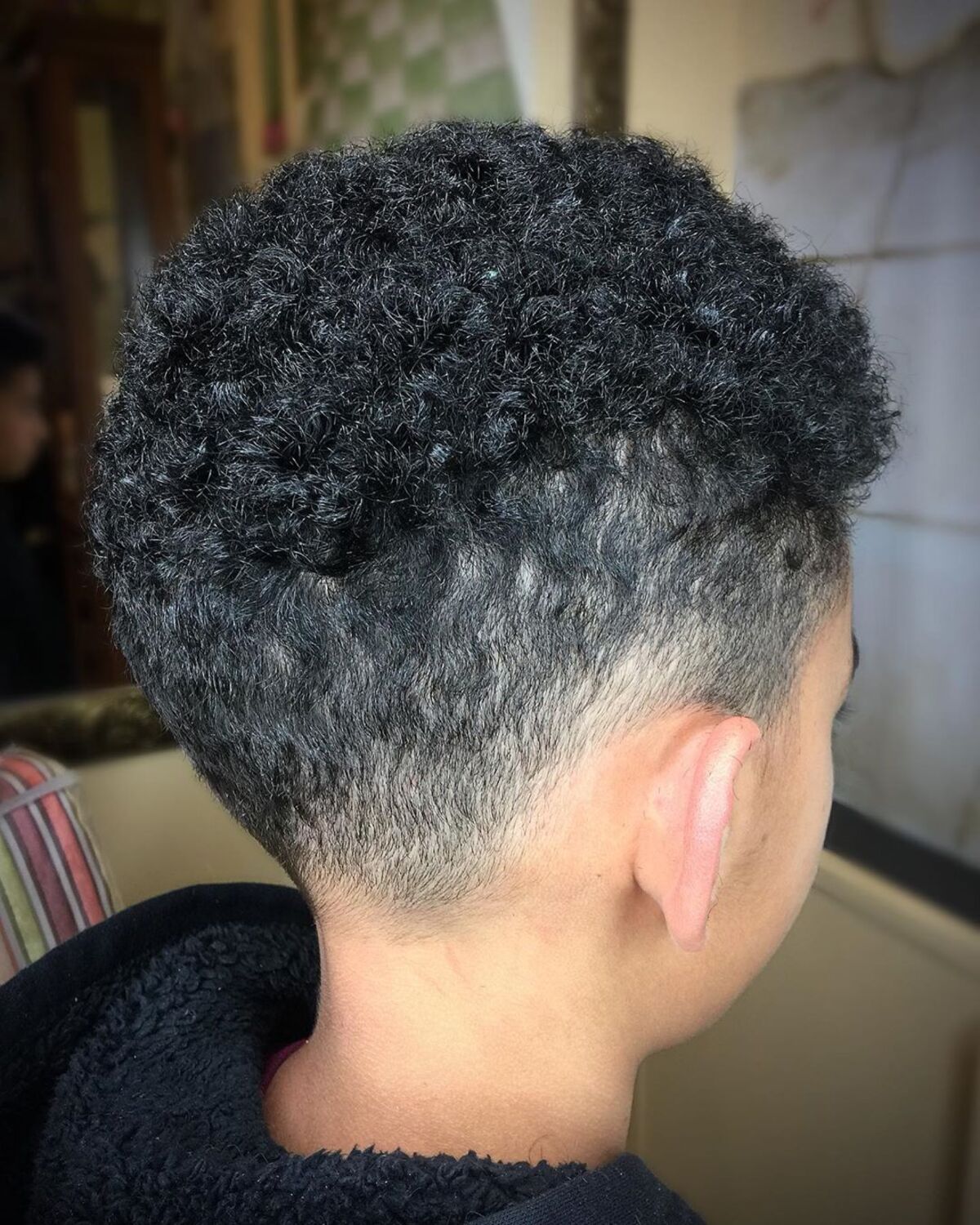 Taper Fade + Shape Up for Boys' Curly Hair