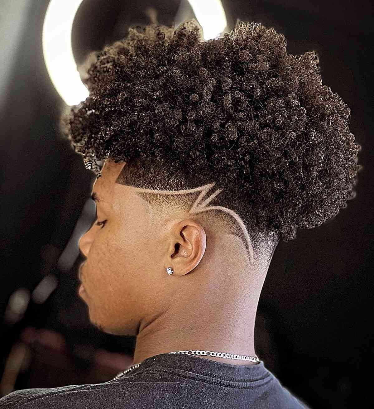 Sharp Designs for Natural Curls for Men