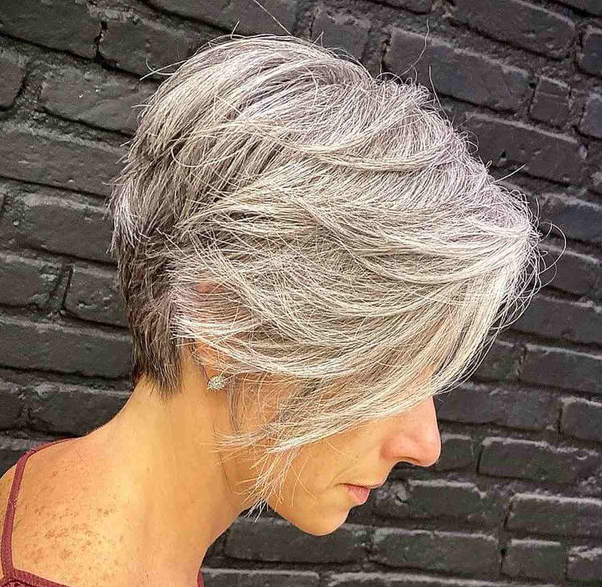 Short and Layered A-Line Bob for thin hair
