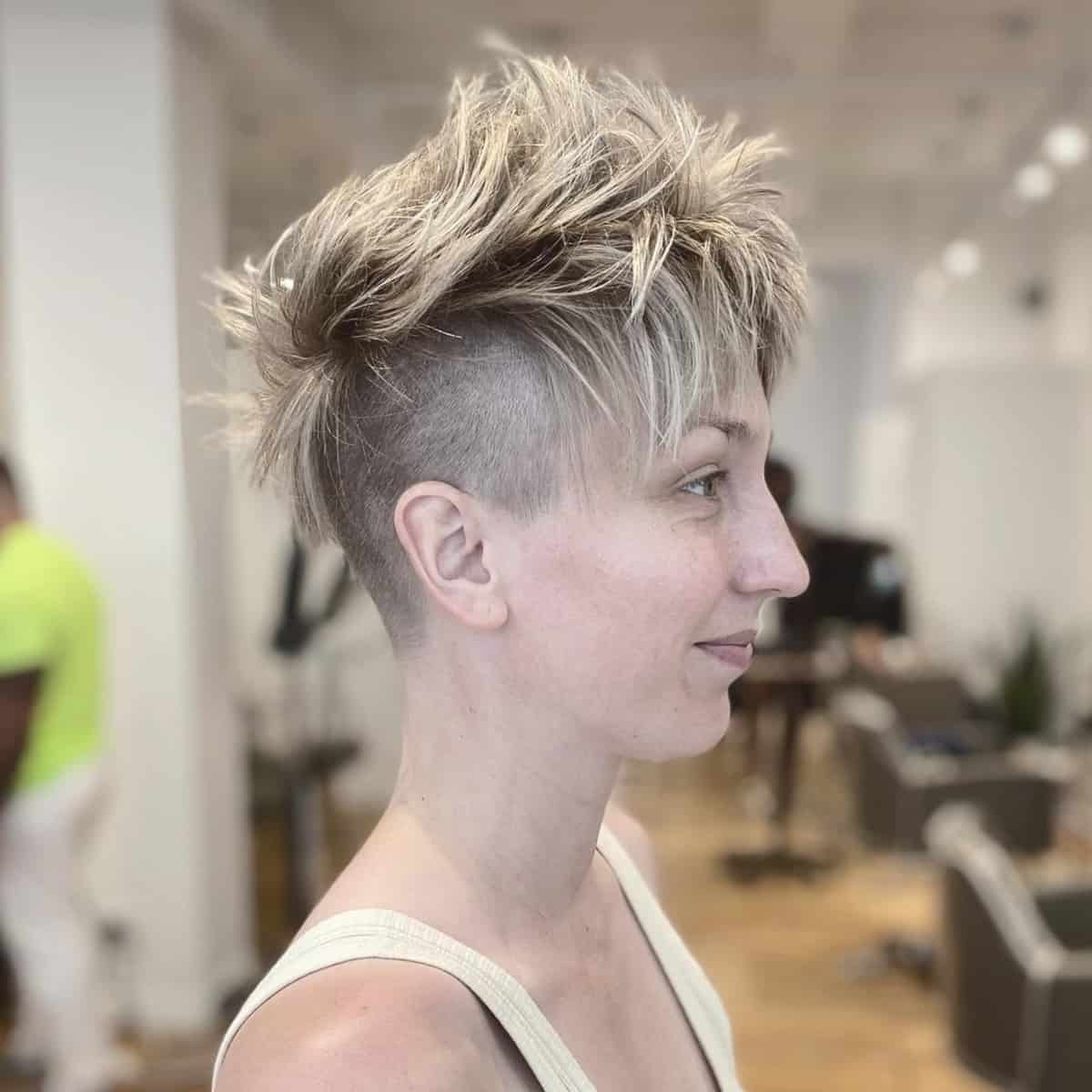 Short and Spiky with Choppy Bangs