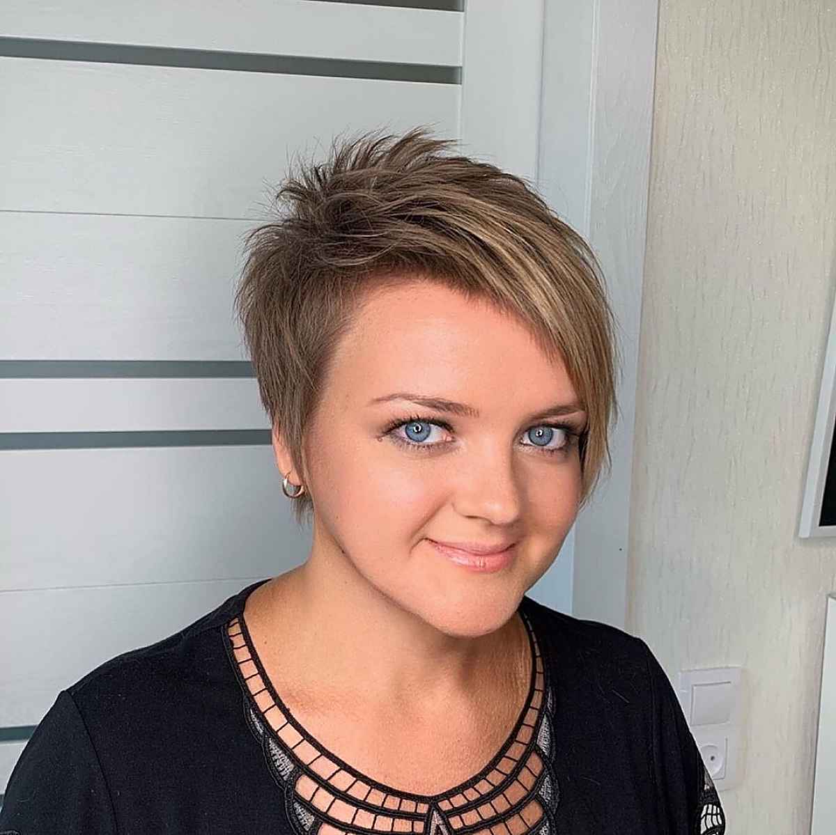 Short Asymmetrical Pixie with Layers