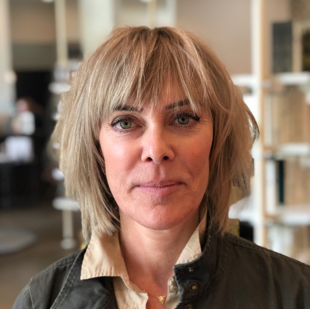  Short Blonde Shag with Bangs for Over 50