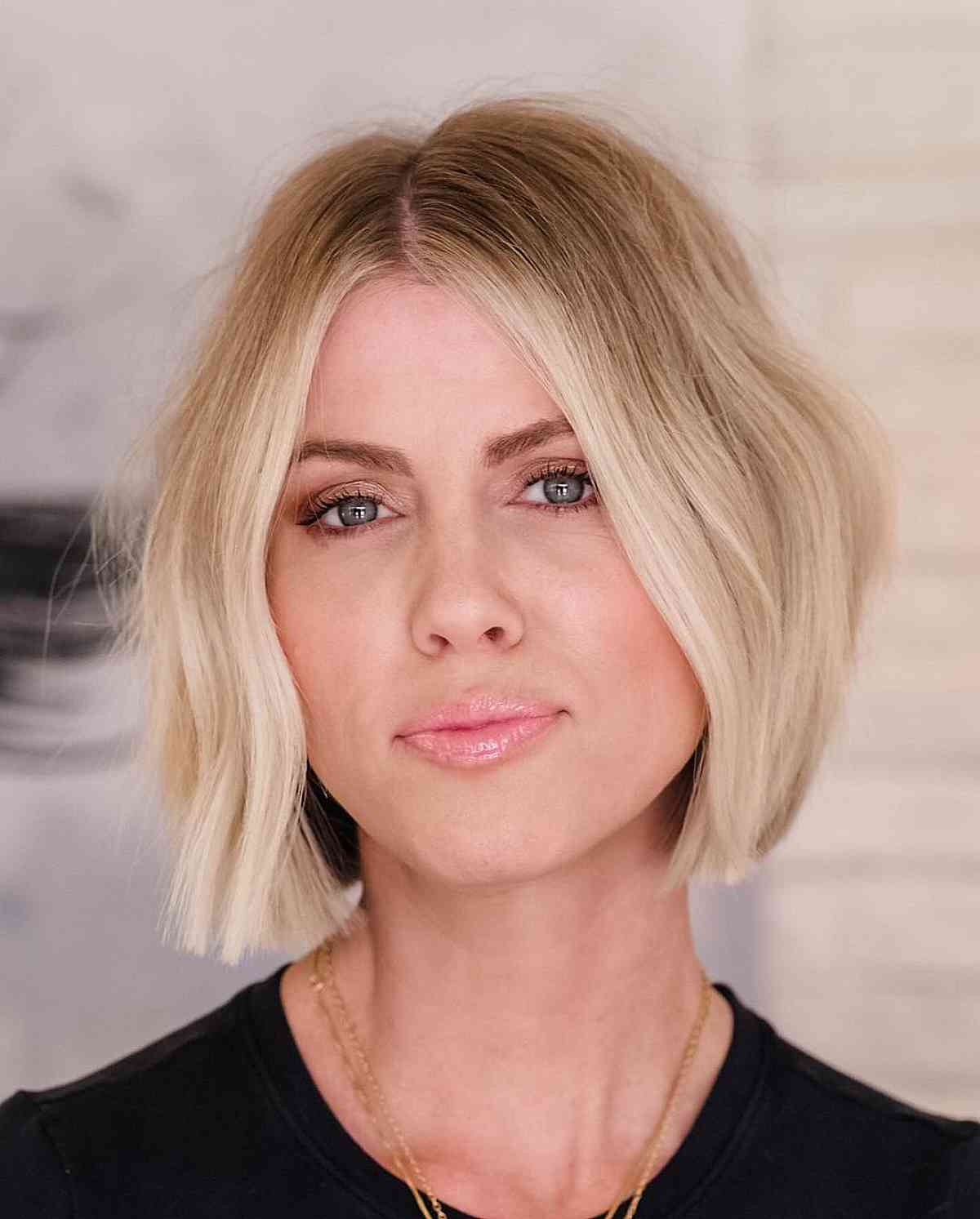 Chic Short Blunt Cut Bob with Baby Waves