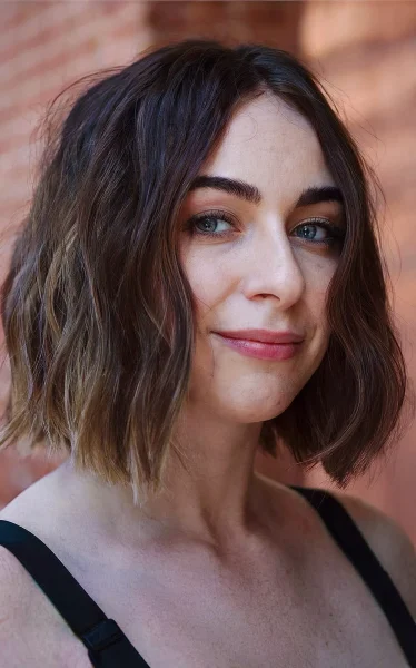 A Short Blunt Cut Without Bangs