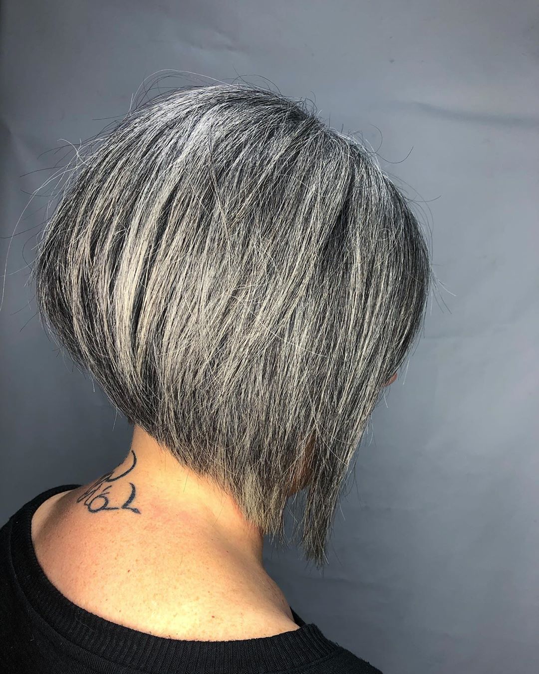 short bob for 50 plus year old woman with thick hair