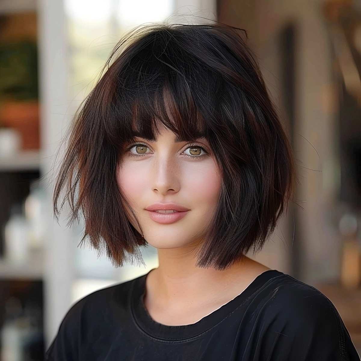 Short Bob for Straight, Thick Hair