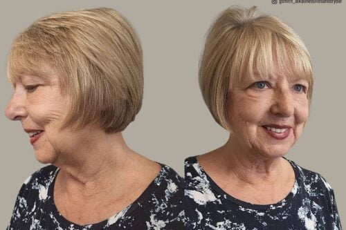 Short bob haircuts for women over 70