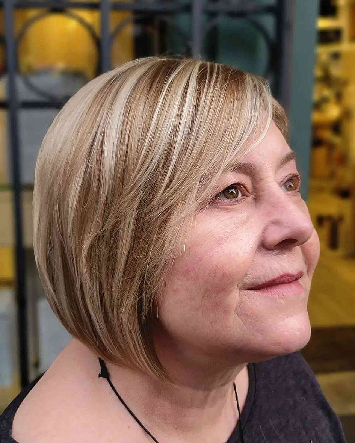 Short Bob with Highlights and Lowlights