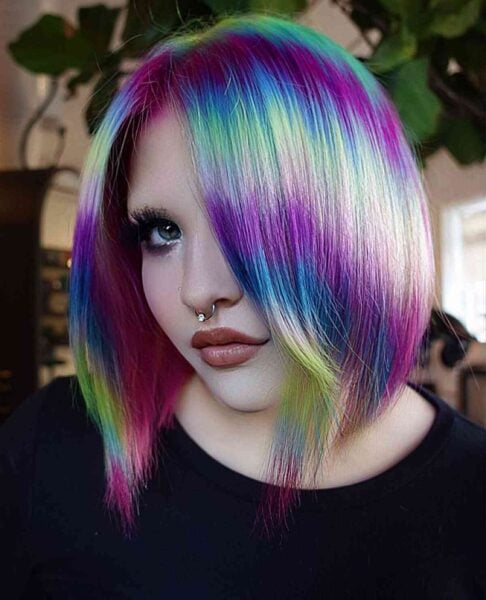 82 Photos of Rainbow Hair Ideas to Consider for 2023