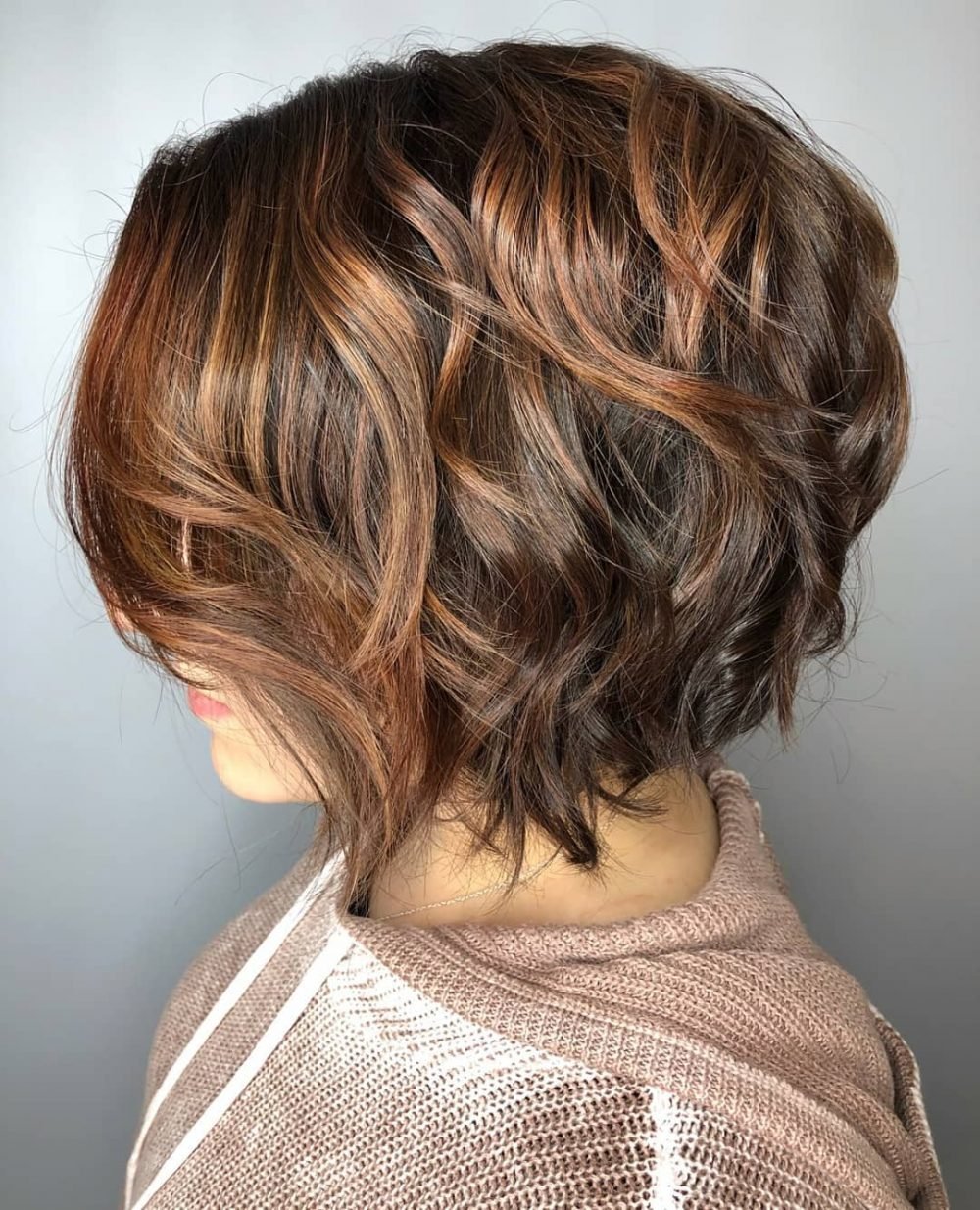 Deep Brown with Chestnut Blonde Highlights
