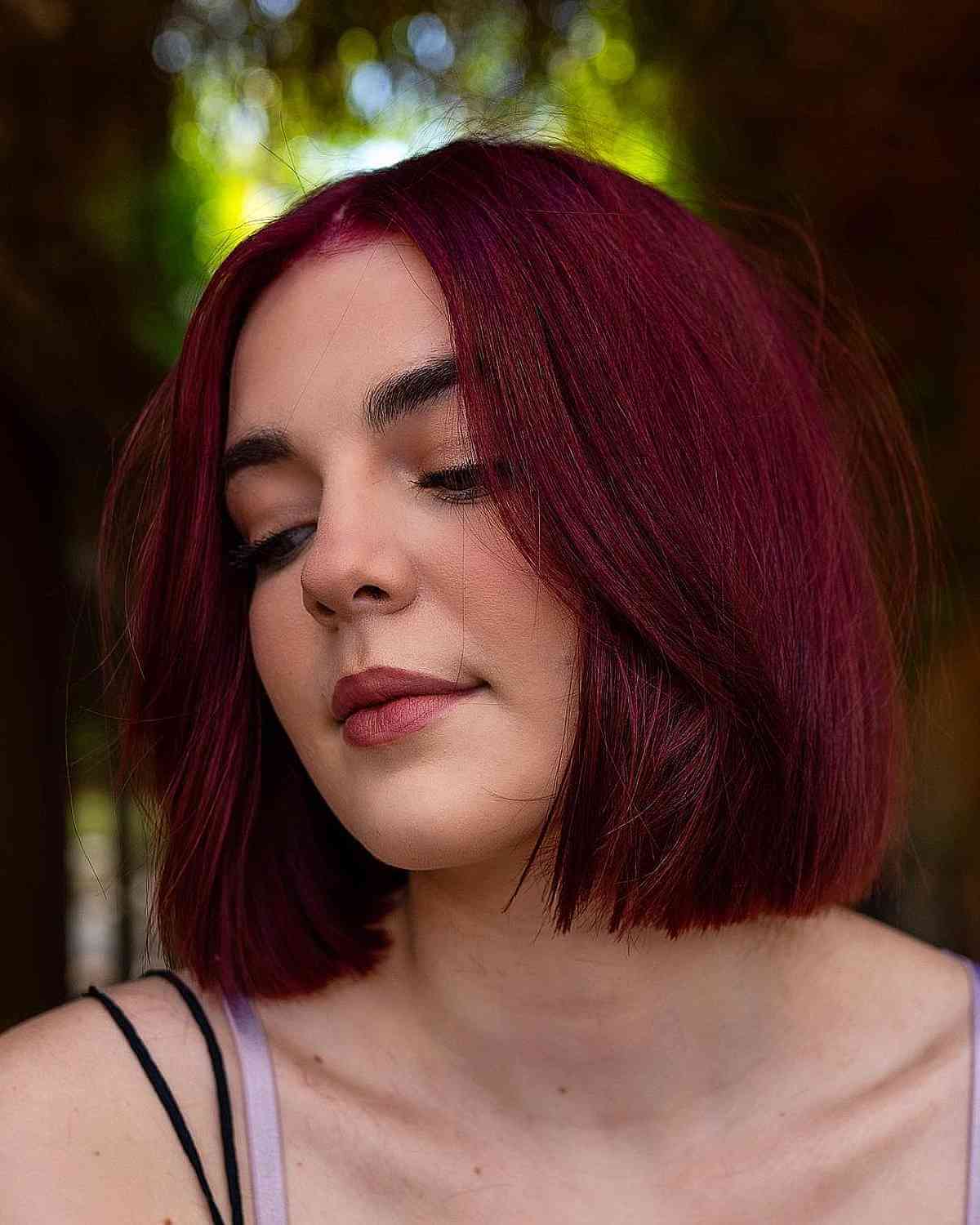 hairstyles on burgundy hair｜TikTok Search