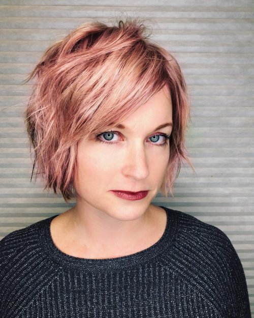 34 Sexy Short Hairstyles For Round Face Shapes In 2020