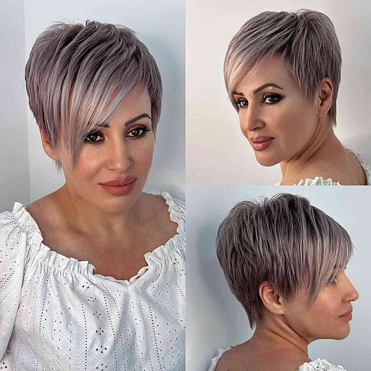 Choppy Pixie with Beautiful Highlights