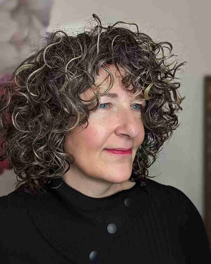 Curls That Wow: 27 Hairdos for Women Over 60 with Curly Hair