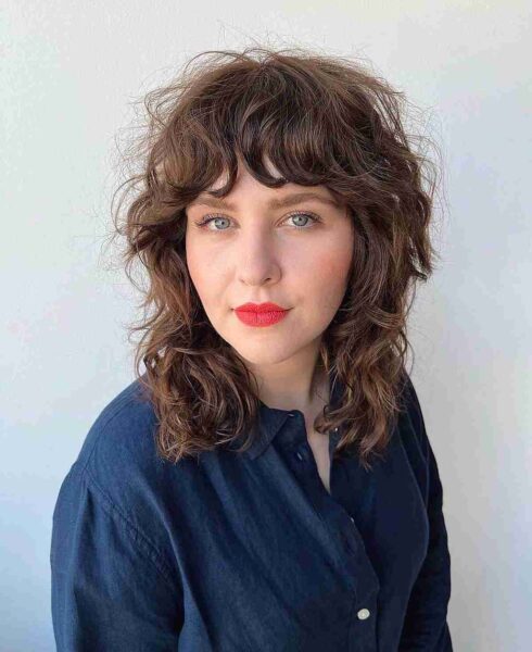 45 Stunning Curly Shag Haircuts for Trendy, Curly-Haired Girls