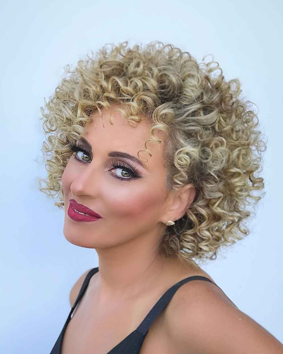 small blonde curly hair