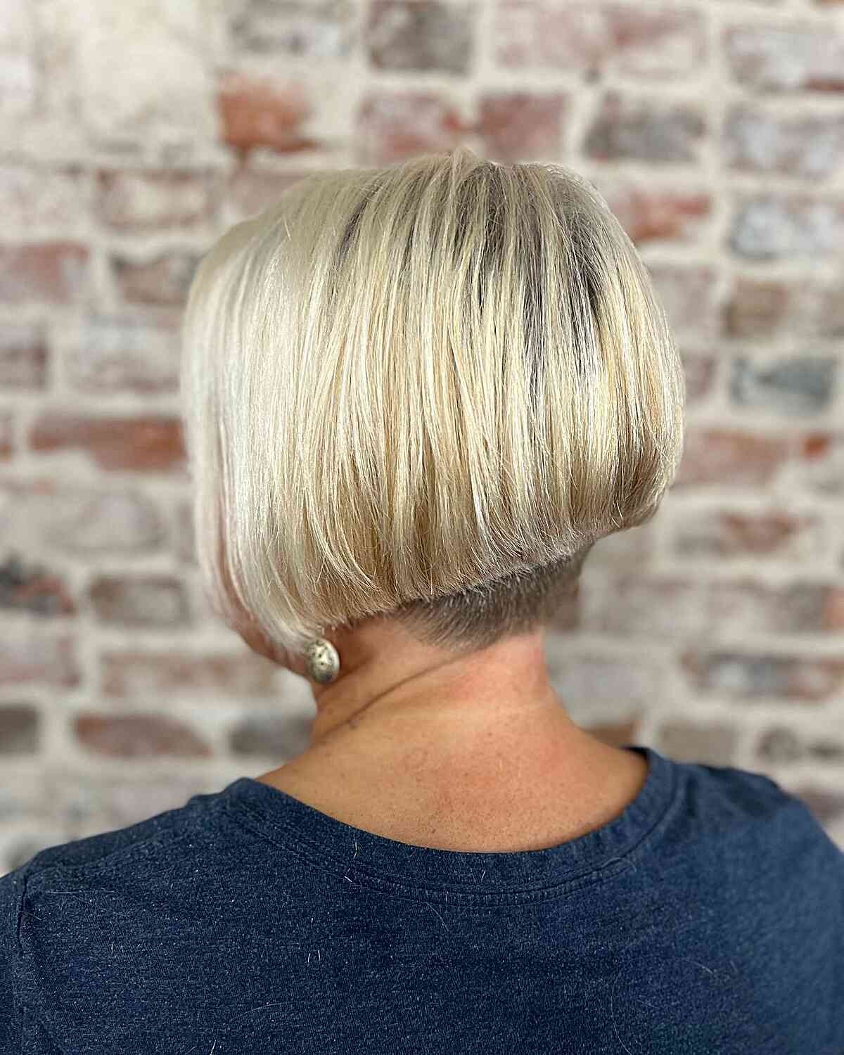 Short Disconnected Wedge Undercut for Older Women of Any Age
