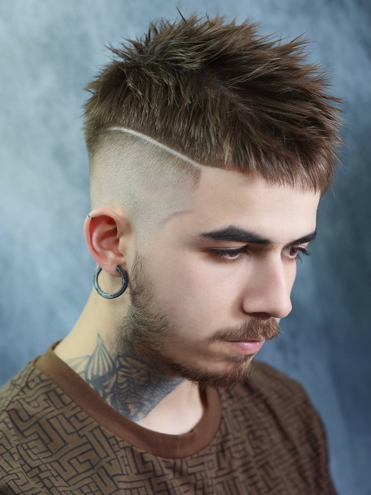 Short edgy haircut for men